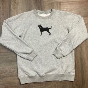 The Black Dog Gray Crewneck Sweatshirt with Black Dog Graphic